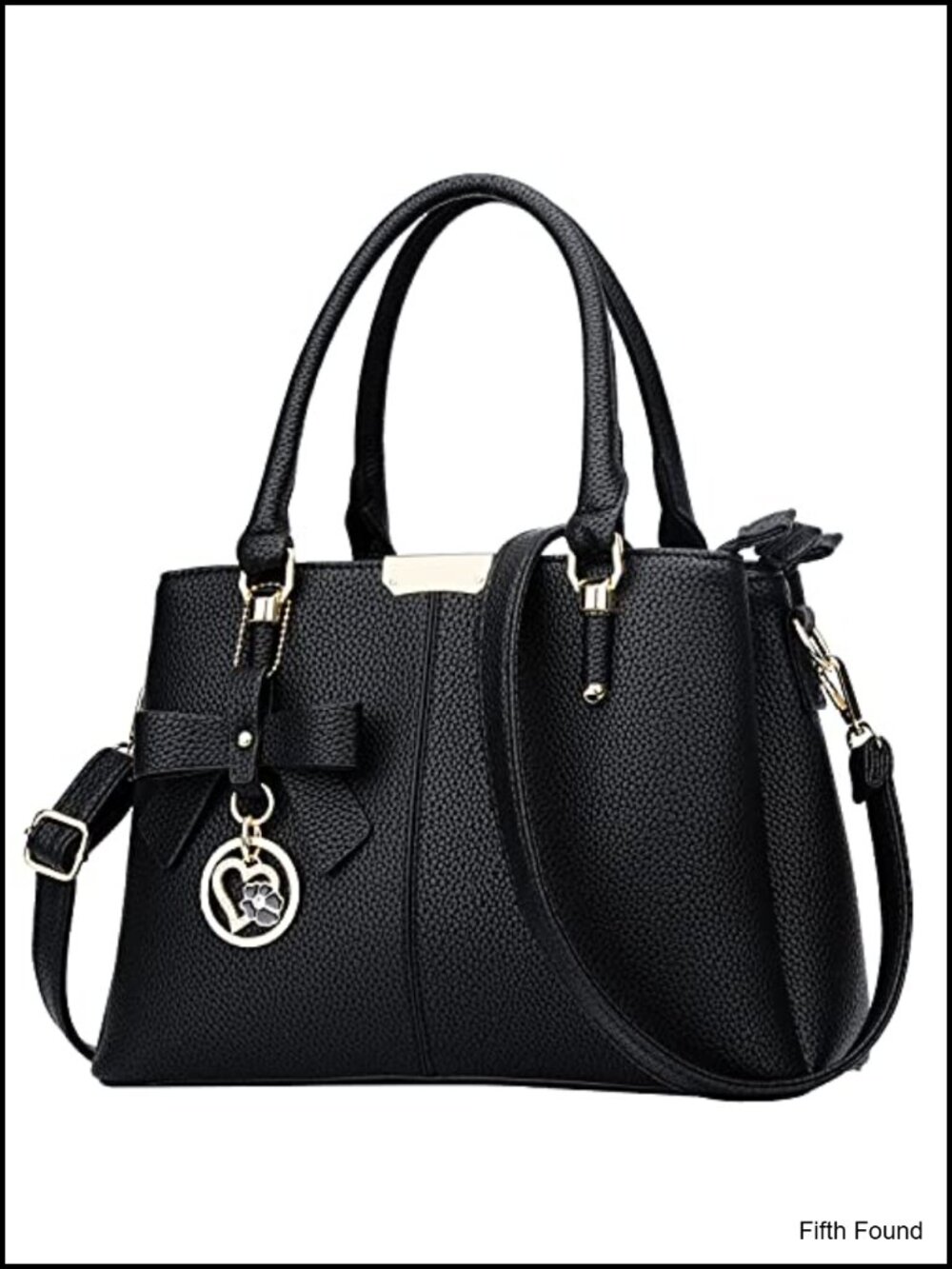 PU Leather Top Handle Satchel Bag Medium Spacious Purse